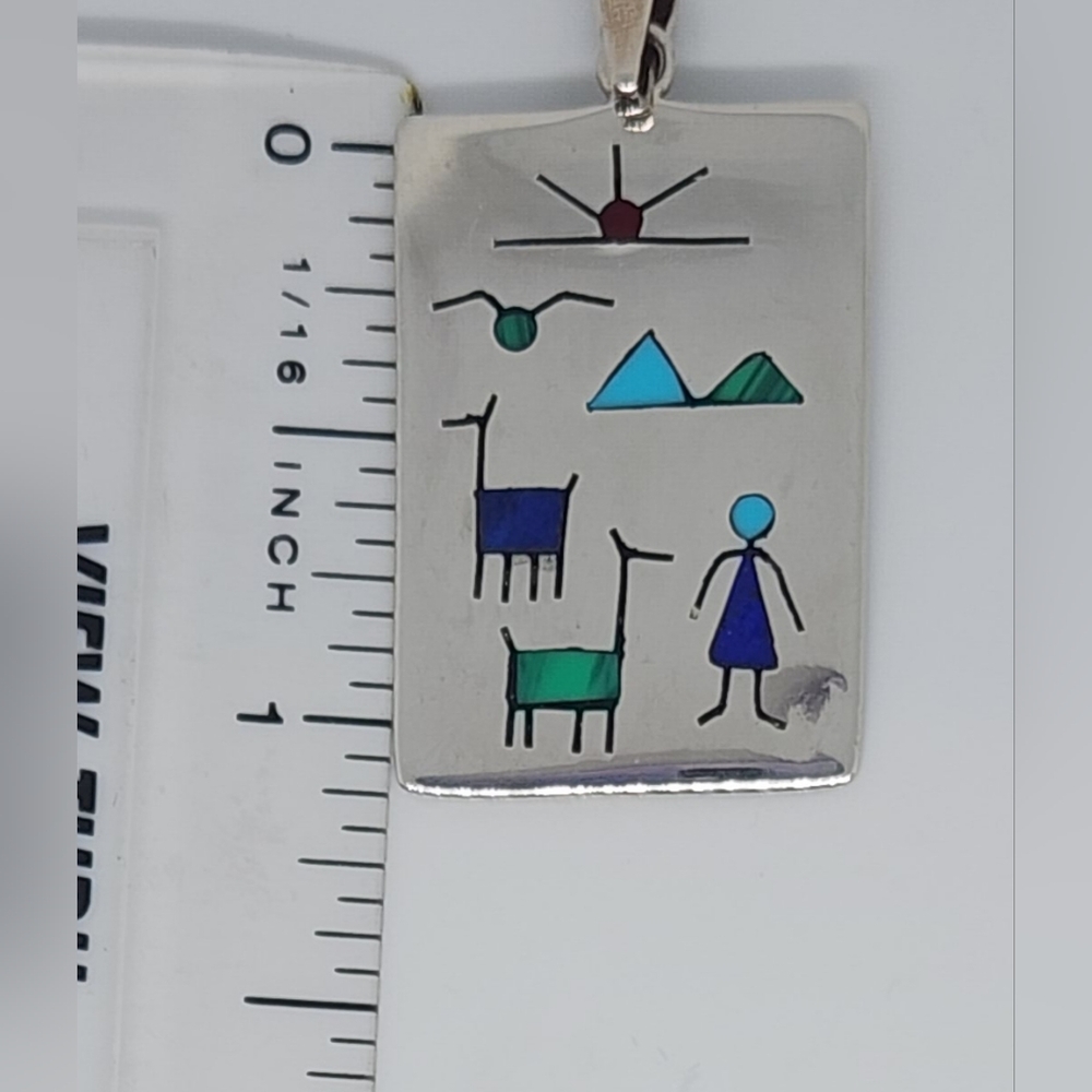 Sterling Diaguitas Charm Pendant - Picture 5 of 6